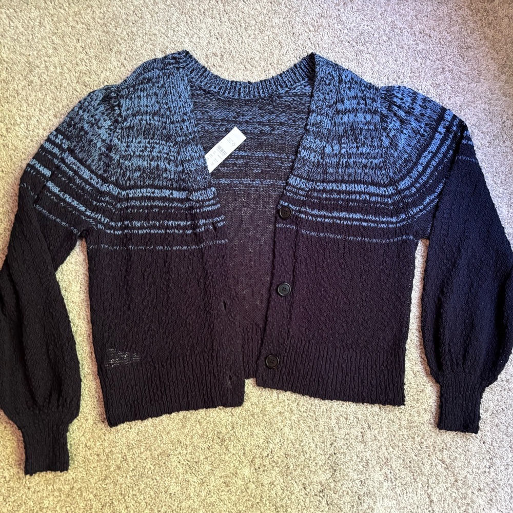 J. Crew Blue Cardigan Sweater